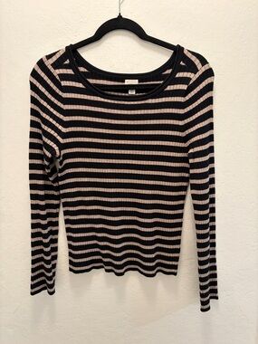 Ribbed Striped Long Sleeve